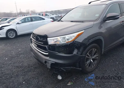 2016 Toyota Highlander Xle V6 из США, поврежденный, VIN 5TDKKRFHXGS504745